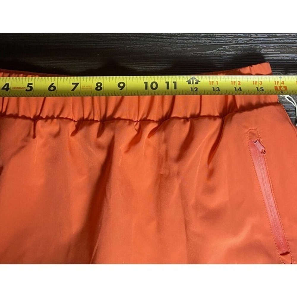 Telluride Medium Pull-On Skort‎ Elastic Waist Zip Pockets Built-In Shorts Red - Picture 4 of 7